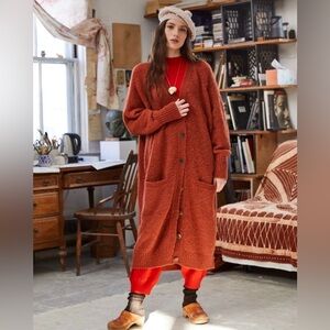 Misha & Puff Boucle Long Cardigan